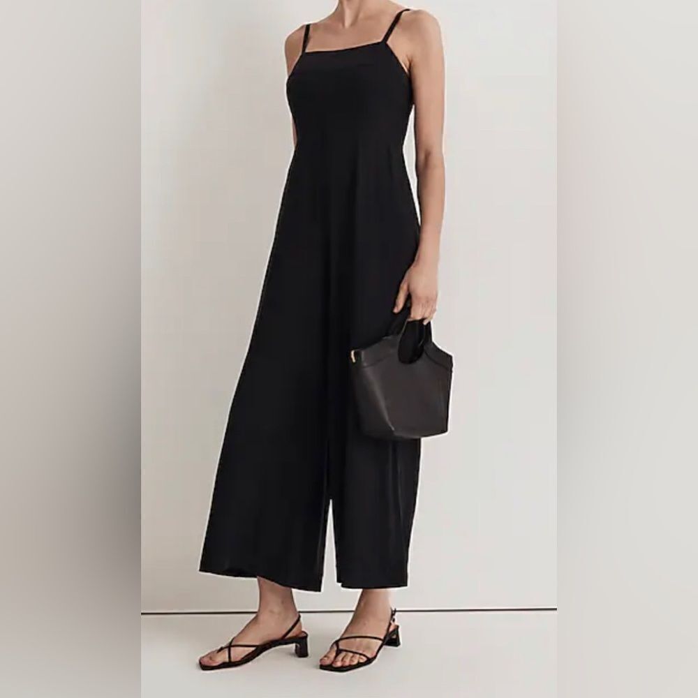 Madewell Square-Neck Wide-Leg Sleeveless Jumpsuit NWT Size 6